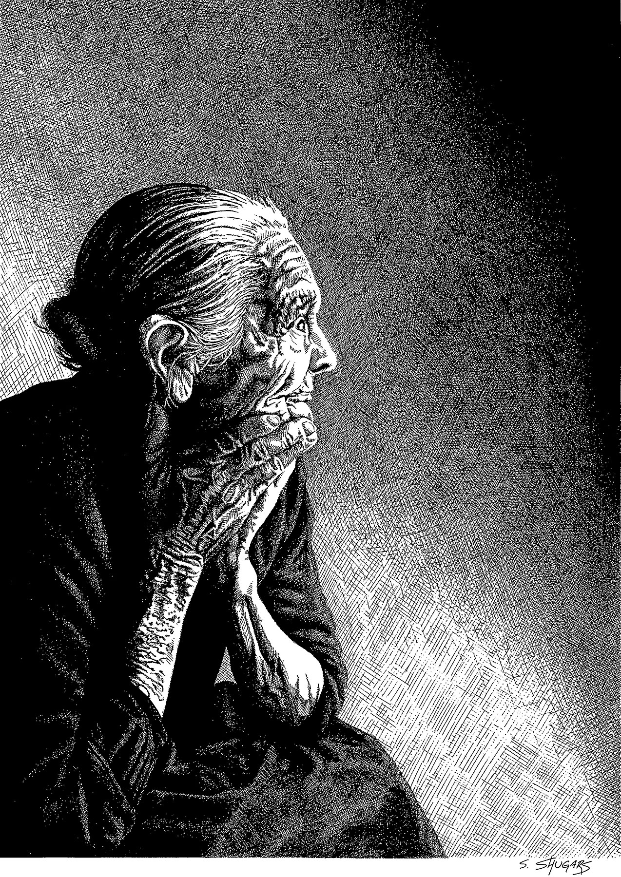 Ashes Pen and Ink illustration